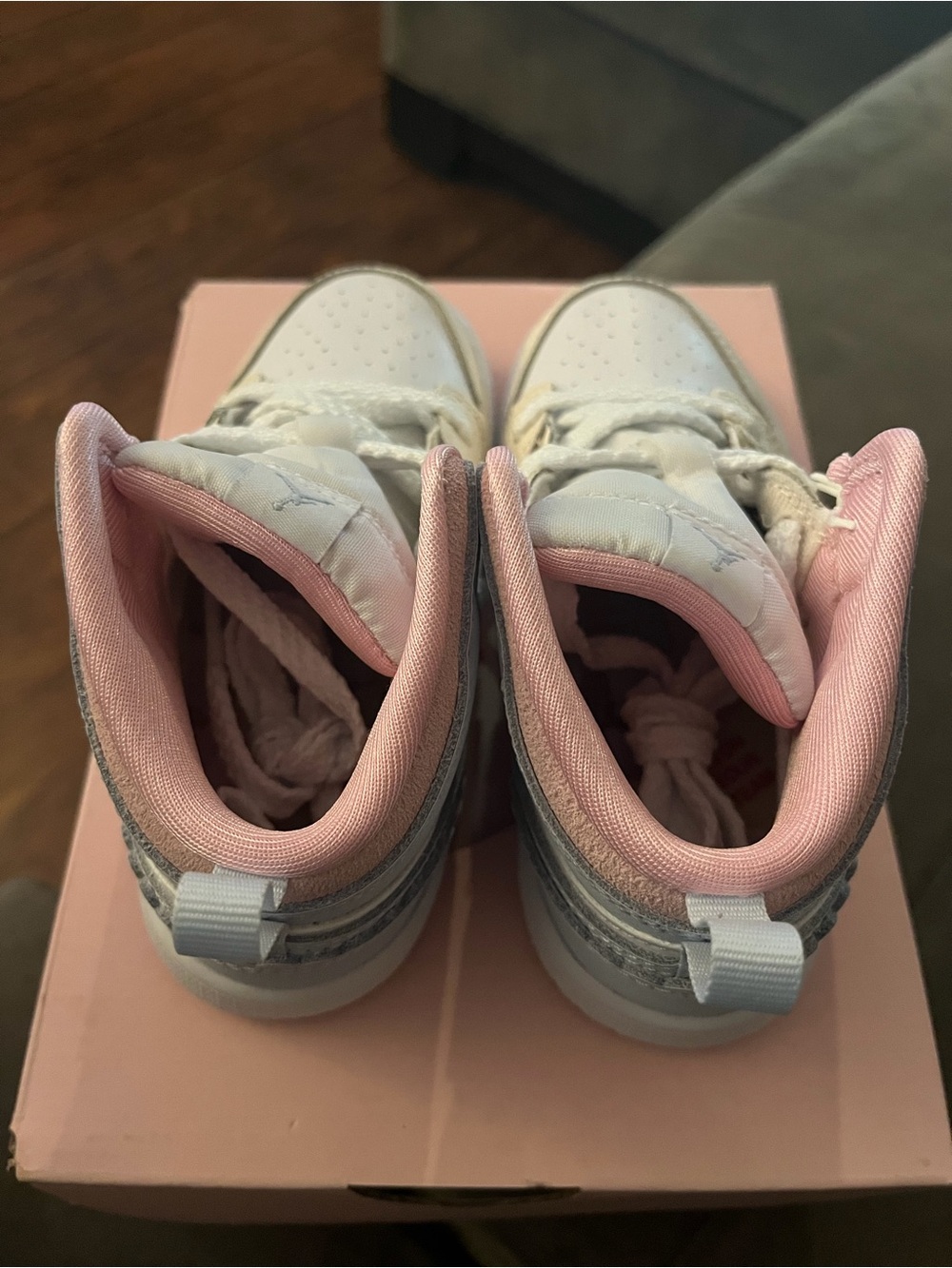 Jordan 1 Mid SE (TD) Nike Girls 1 Size 9c - Picture 5 of 7